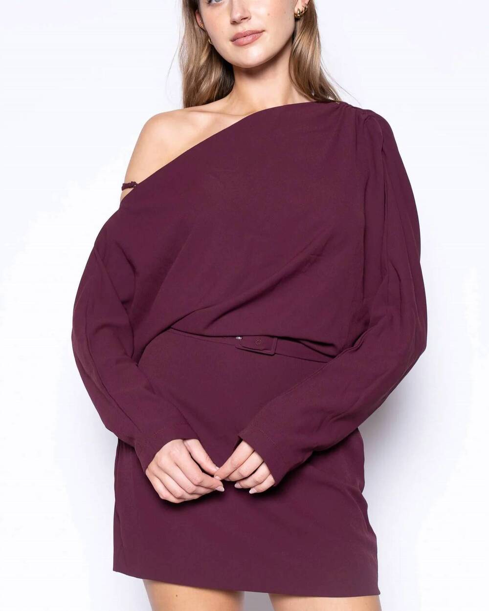 NEW FORE COLLECTION lydia mini dress in raisin